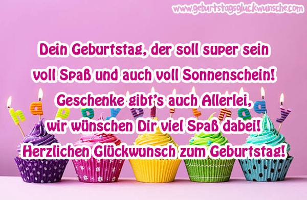 Geburtstagsglückwünsche