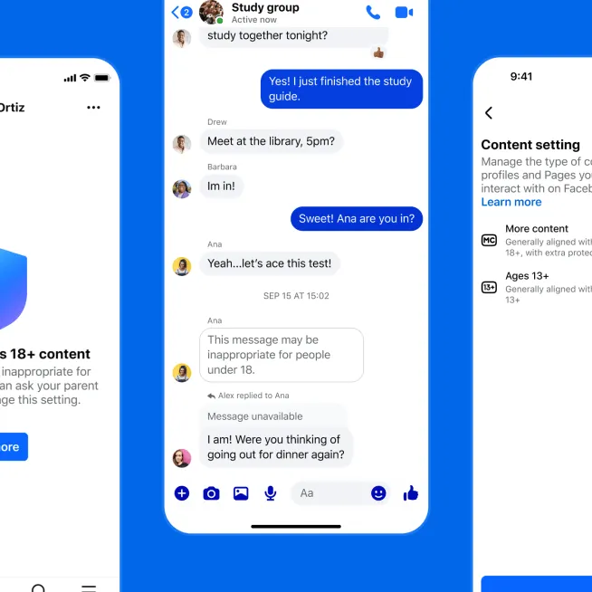 Configurazione dell'account per teenager di Facebook con protezione integrata per teenager
