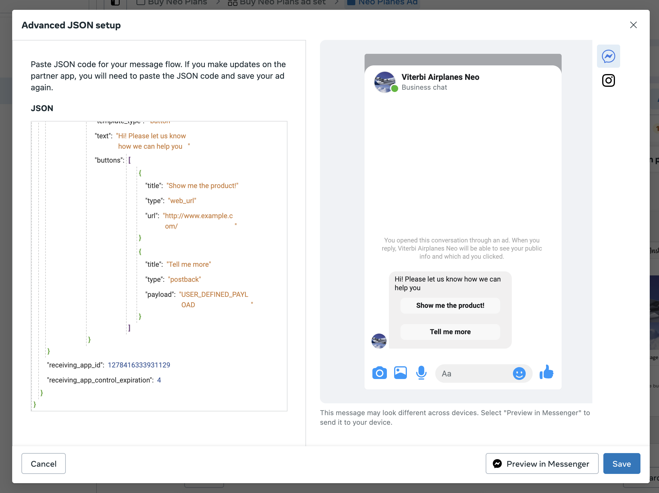 Messenger Lead Generation Ads - Messenger Platform - Documentation ...
