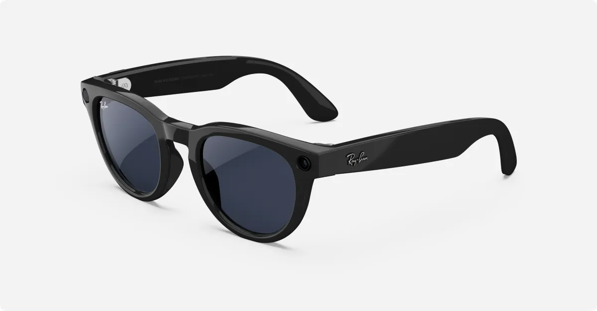 Ray-Ban Meta Headliner Black glasses with Transition Lenses | Meta 