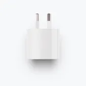 Top-down view of the Meta power adapter 18 W USB-C.