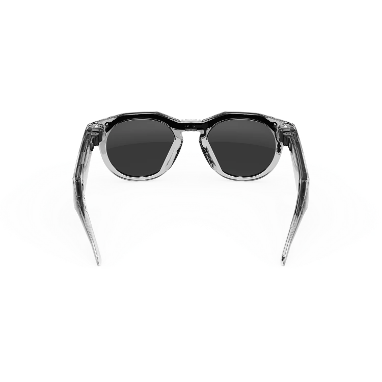Rückansicht der Oakley Meta HSTN-Brille mit Gestell in Clear und Gläsern in Clear to Grey Transitions®.