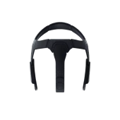 Vista inferior del cierre ajustable con Velcro del sistema ajustable de correas para la cabeza Razer