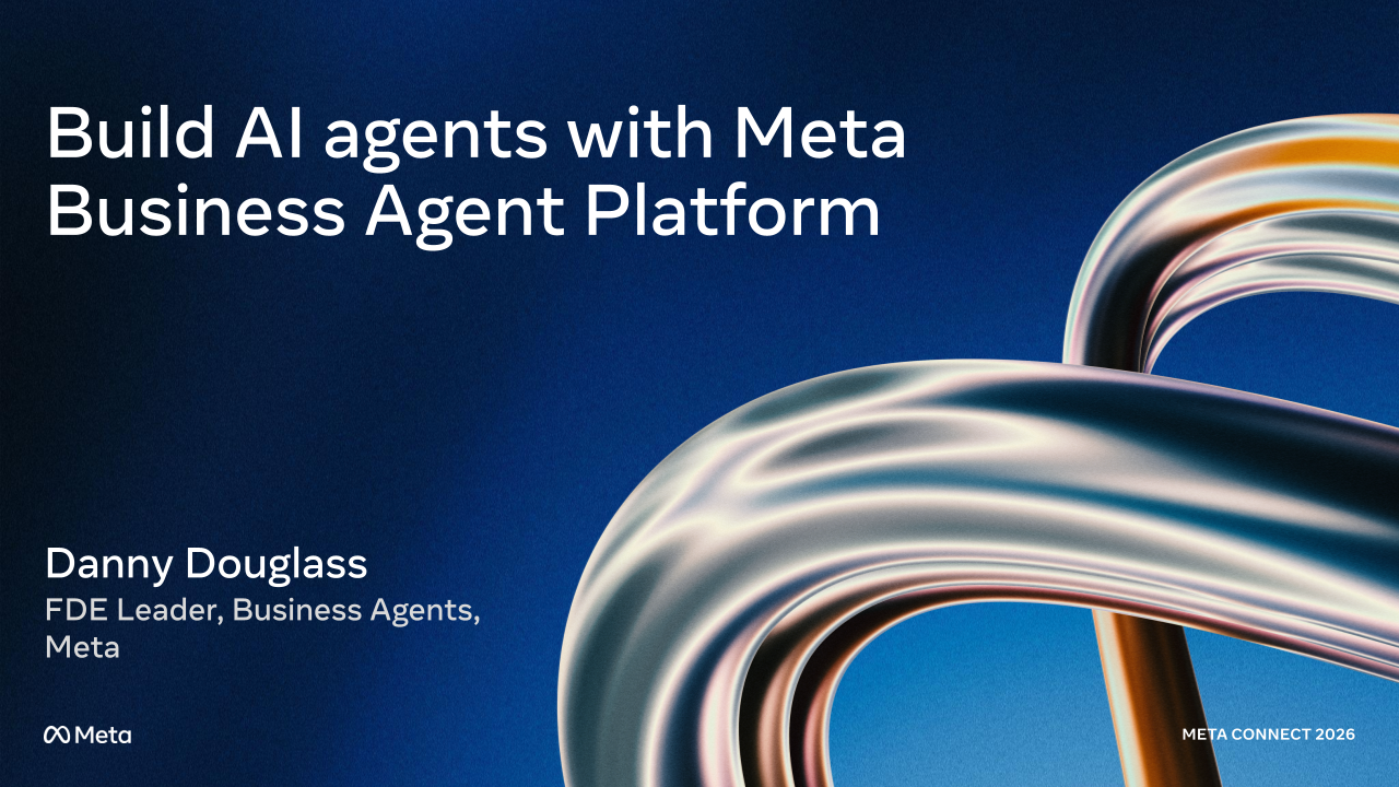 Build AI agents with Meta Business Agent Platform