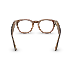 Ray-Ban Meta Scriber Optics (Gen 2) med Havana-innfatning og glass i Clear sett bakfra.