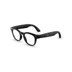 Ray-Ban Meta Scriber Optics (Gen 2) med Transparent Shiny Black-innfatning og Clear-glass sett fra venstre side.