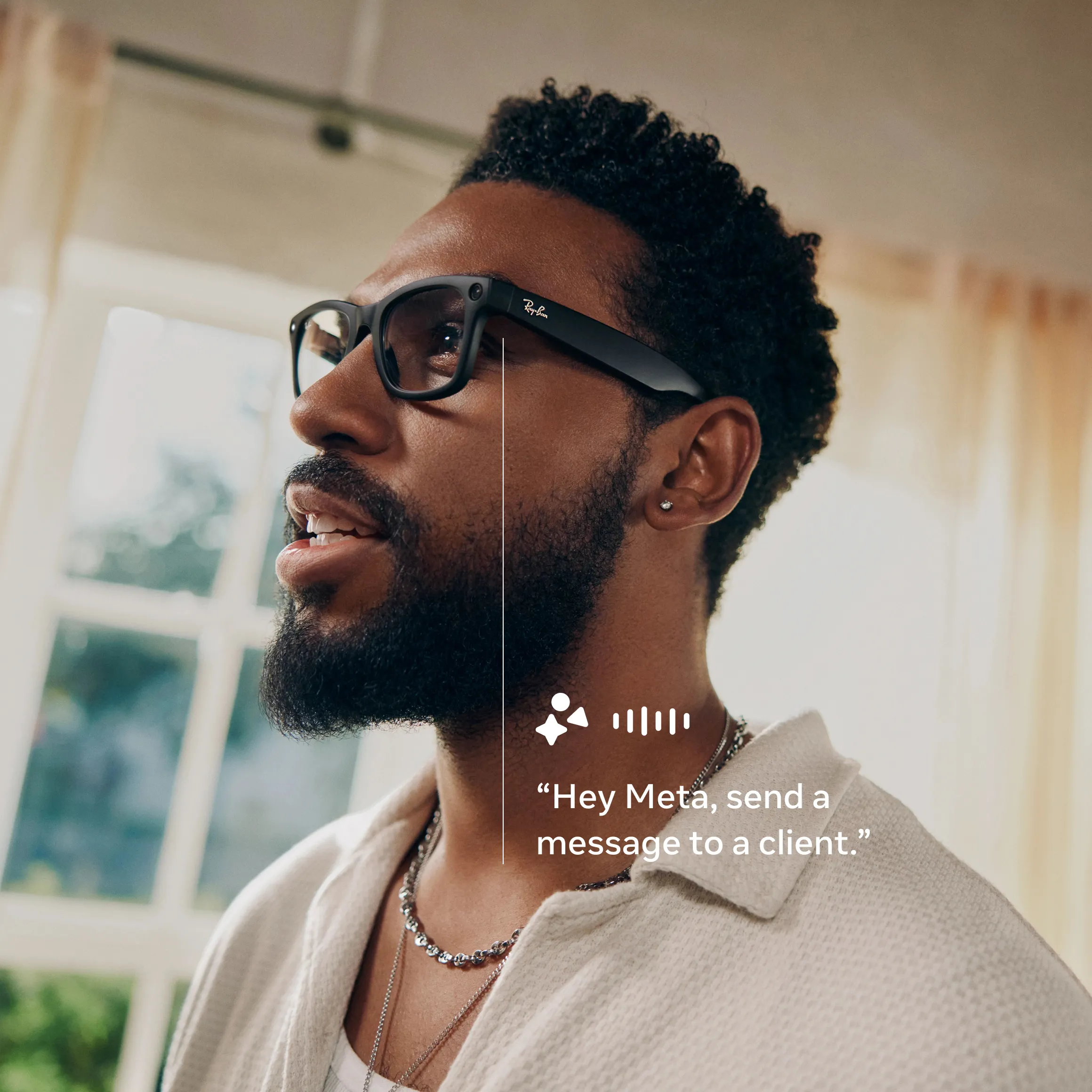 Uso degli AI glasses come assistente vocale | Meta Store (it-IT)