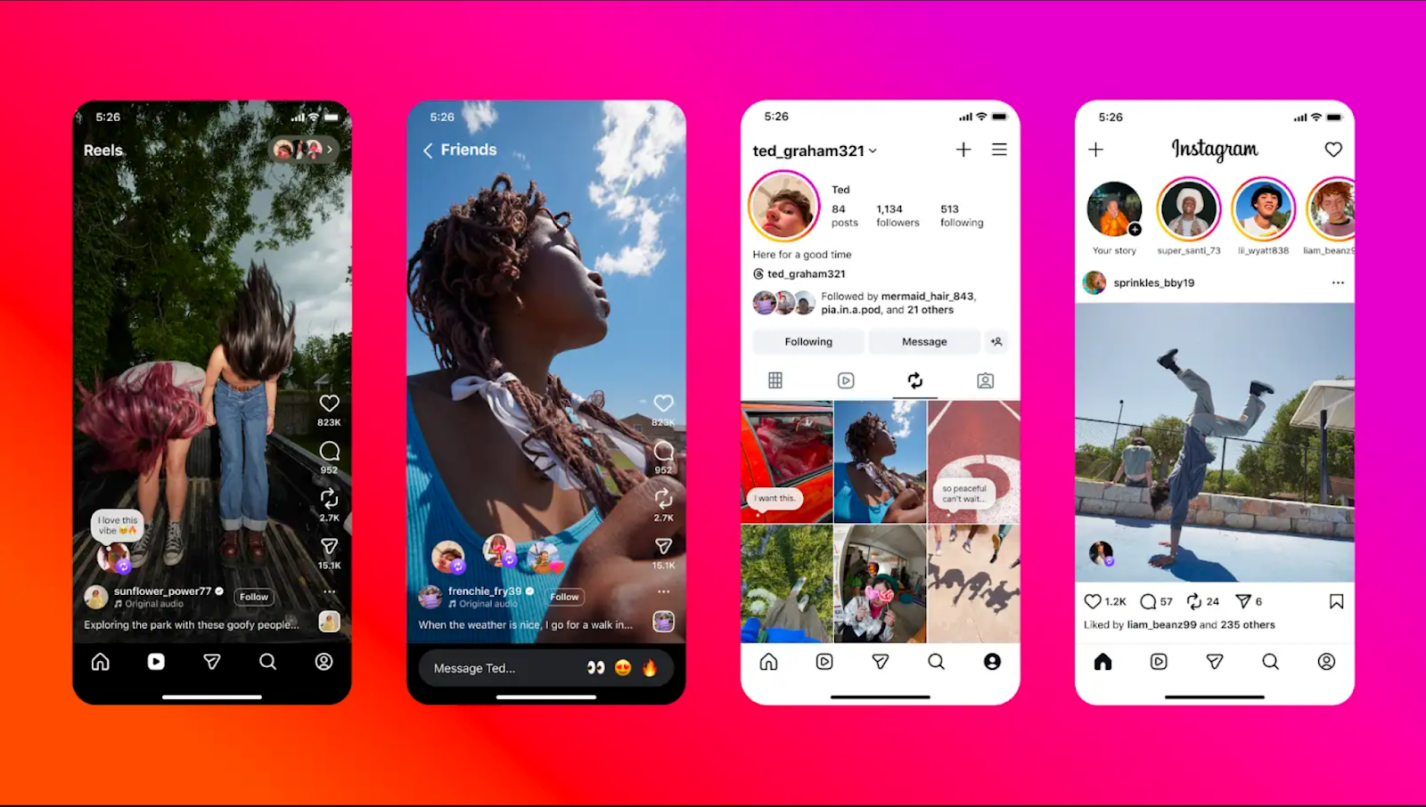 Smartphone displaying social media profile interface representing Instagram repost management