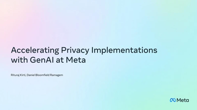 
            Accélérer les mises en œuvre de la confidentialité avec GenAI chez Meta
          