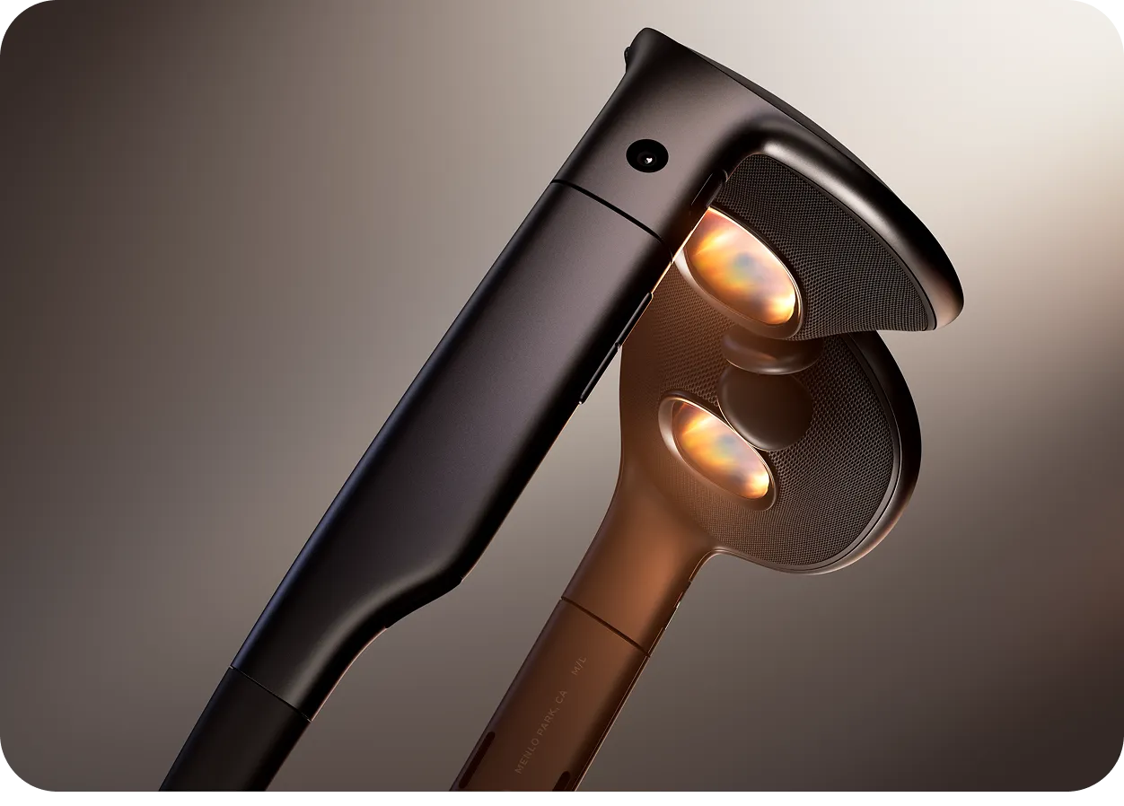 Close-up of the Meta VR Glasses
