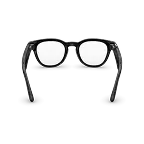 Ray-Ban Meta Scriber Optics (Gen 2) med Transparent Shiny Black-innfatning og Clear-glass sett bakfra.
