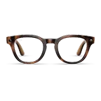 Ray-Ban Meta Scriber Optics (Gen 2) med Havana-innfatning og glass i Clear sett forfra.