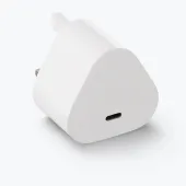 Back view of the Meta power adapter 18 W USB-C.