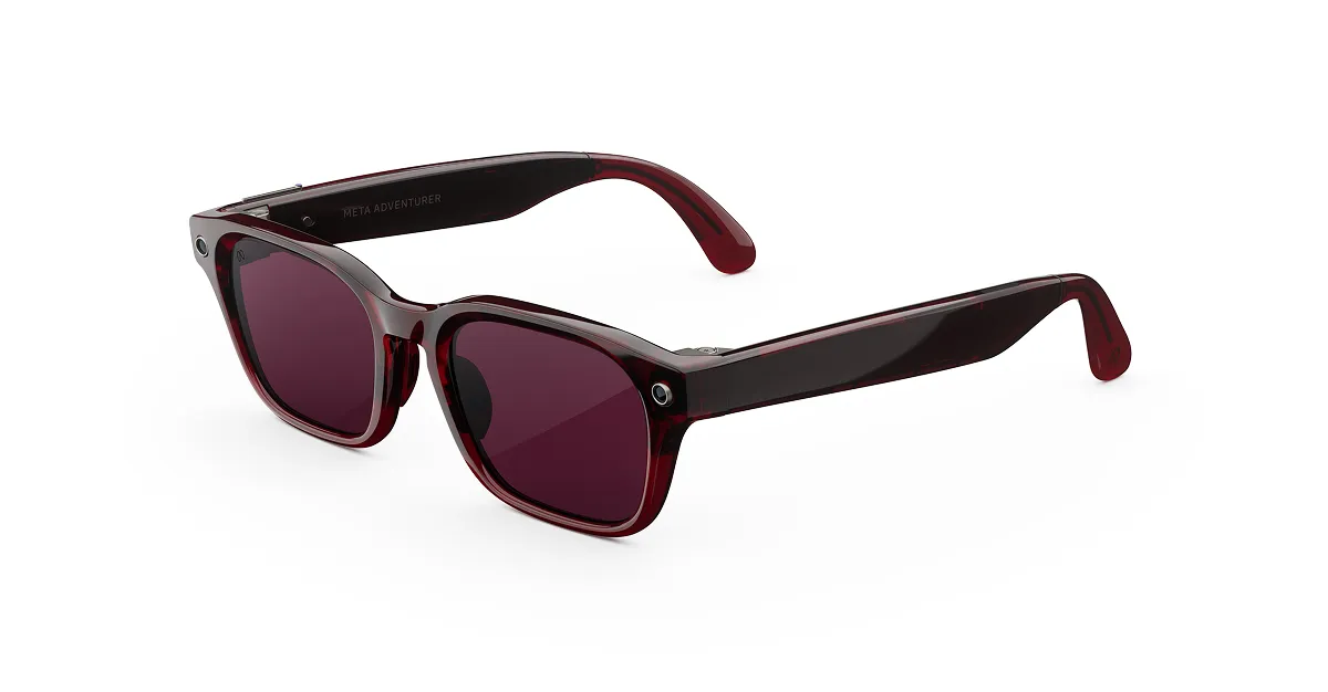 Merlot Meta Adventurer AI Glasses - Transitions Ruby Lenses | Meta ...