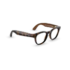 Ray-Ban Meta Scriber Optics (Gen 2) med Havana-innfatning og glass i Clear sett fra høyre side.