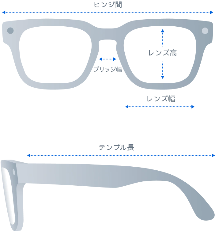 Meta Furyのサイズ図