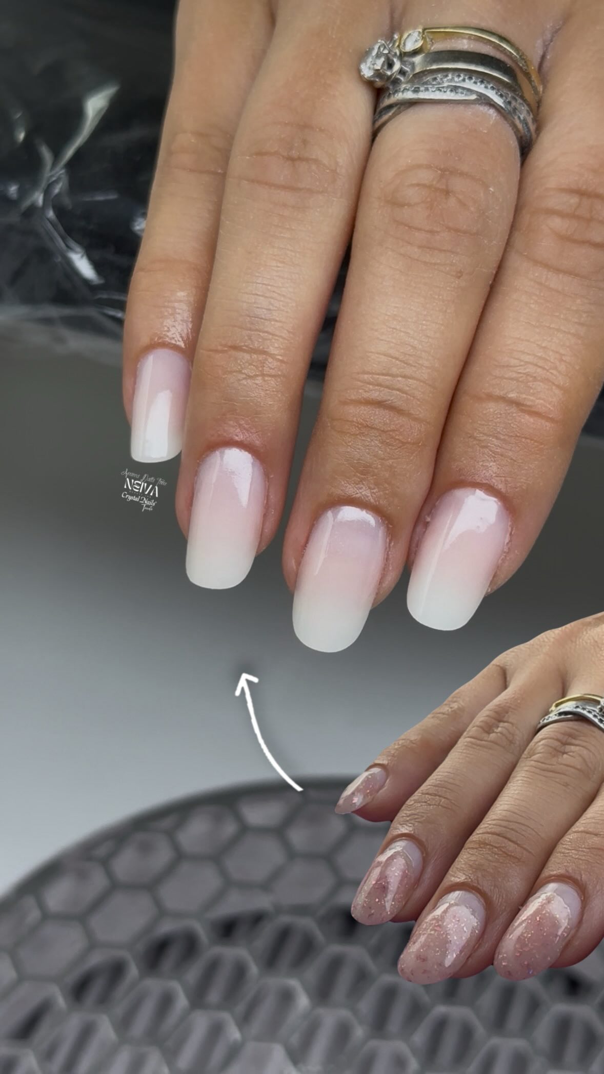 Supporto Per Cellulare Crystal Nails, Stabile E Sicuro, Design Pulito Per Scrivania - 2