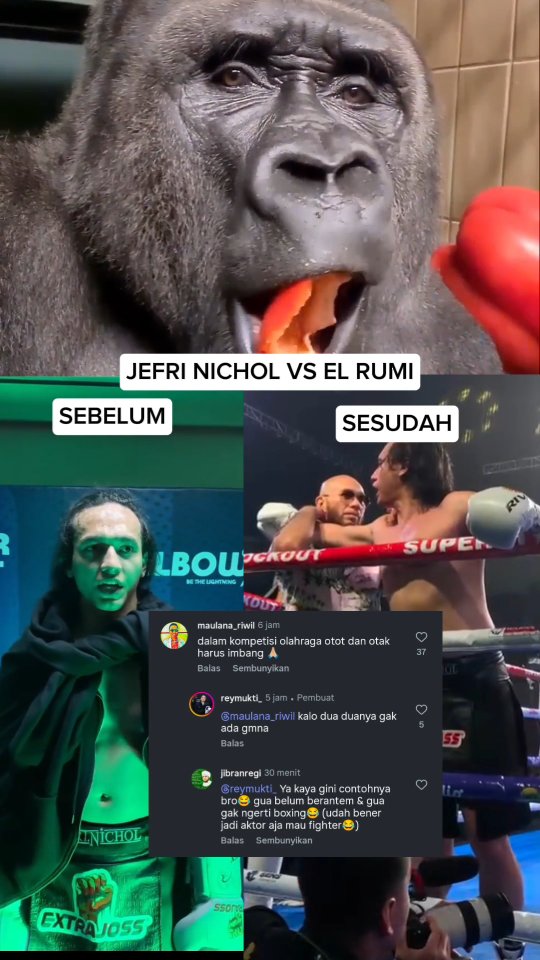 Boxing Jefri Nichol Vs El Rumi Tidak Sesuai Harapan #fyp #viralreels # ...