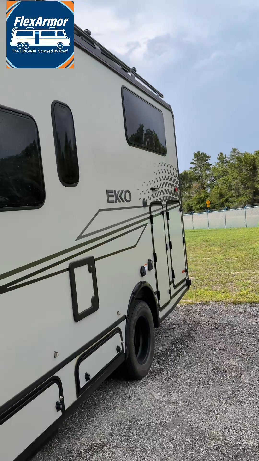 Winnebago Ekko getting a Flexarmor sprayed RV Roof. Everyone wants a ...