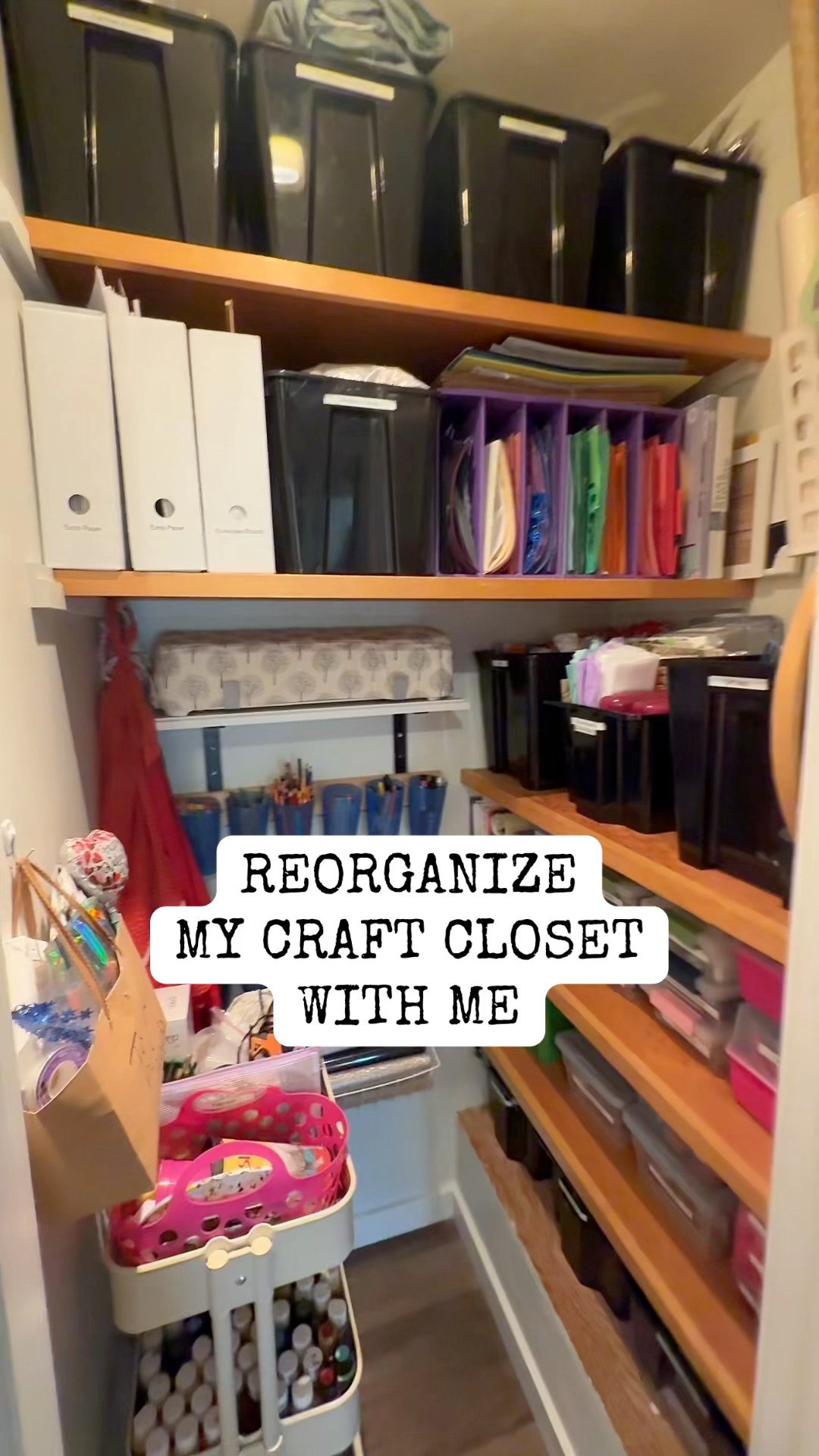 Come reorganize my craft closet with me! I have some problem areas that ...