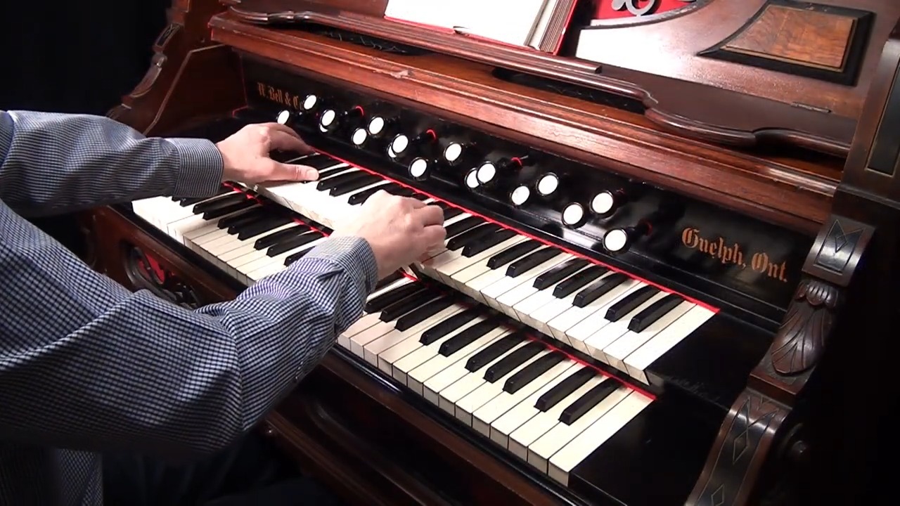When this organ was made, this Easter hymn was freshly off the printing ...