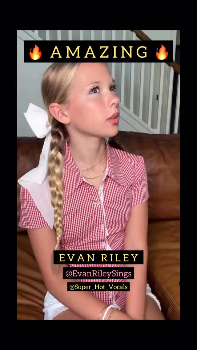 ️ EVAN RILEY - a beautiful 12 y.o. singer & musician with a stunningly ...