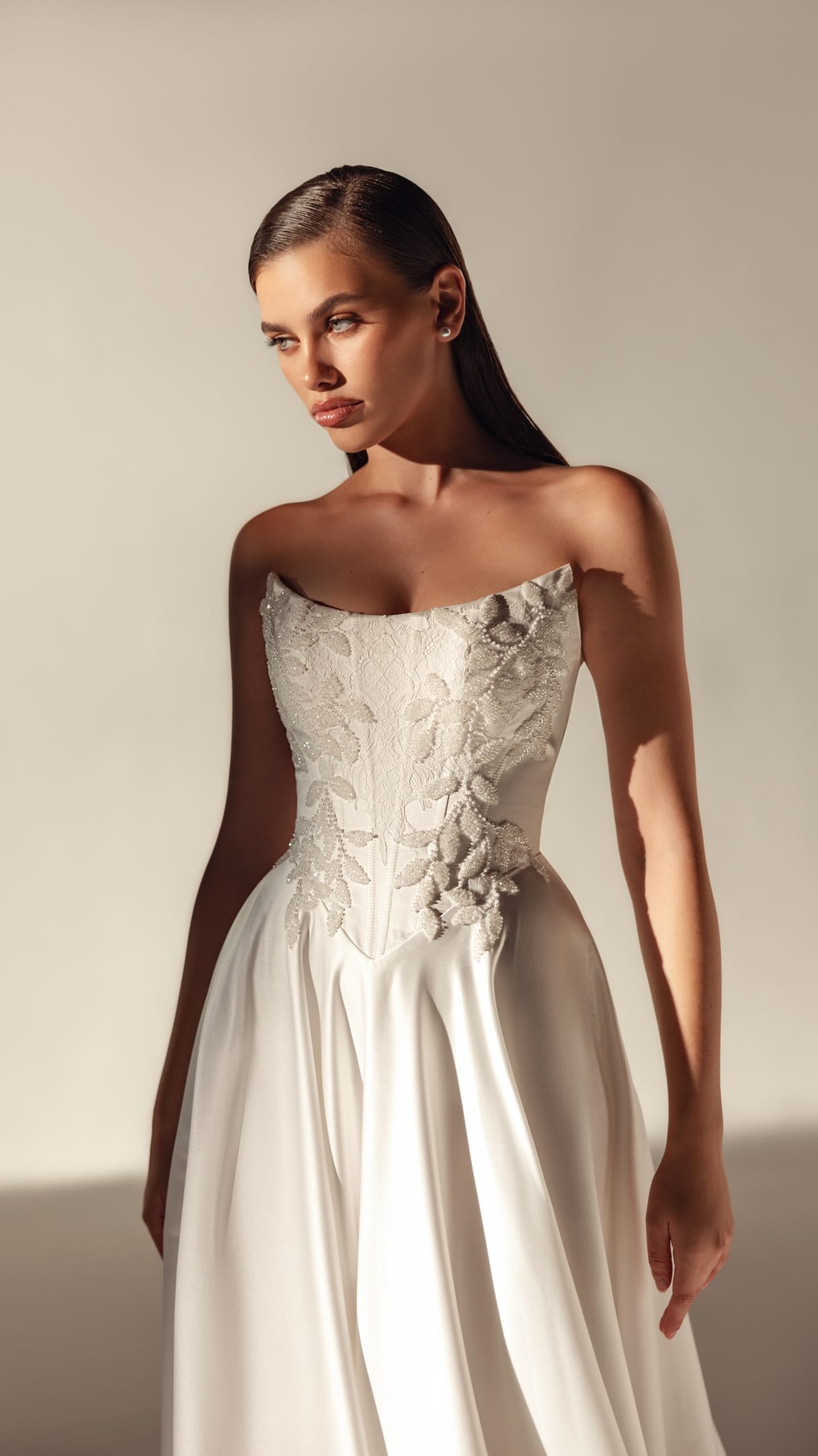 formal dresses pembroke pines This beautiful basque waist, A-line gown just arrived at our boutique. If you are looking for simple luxury gown with cat-eye neckline this is the gown for you! Schedule your appointment via link in ASTR Dress