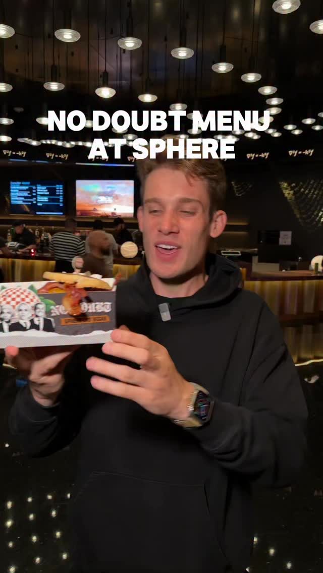 This NO DOUBT inspired menu at SPHERE got me hyped for the opening