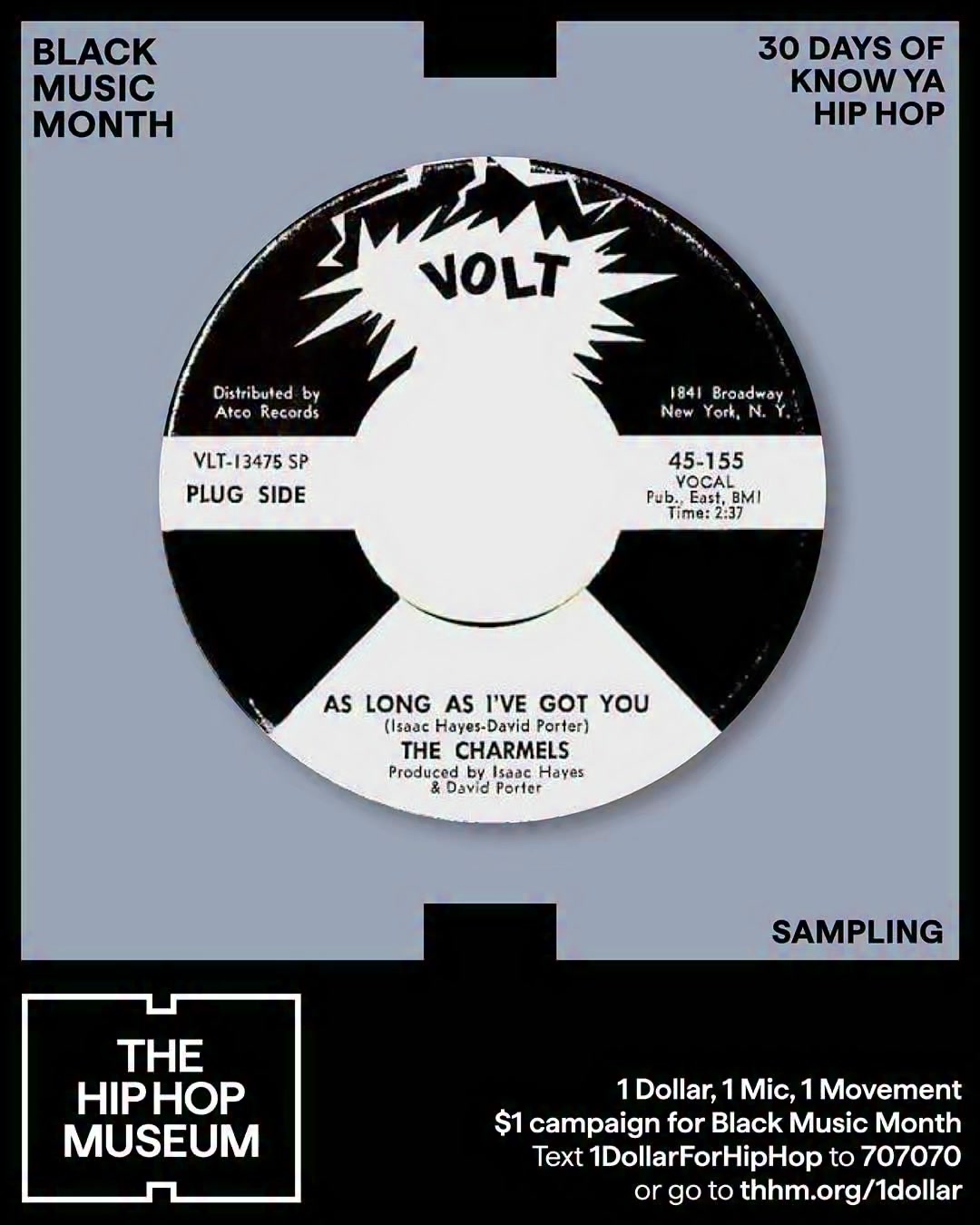 As Long As I've Got You” by The Charmels, released in 1967, was