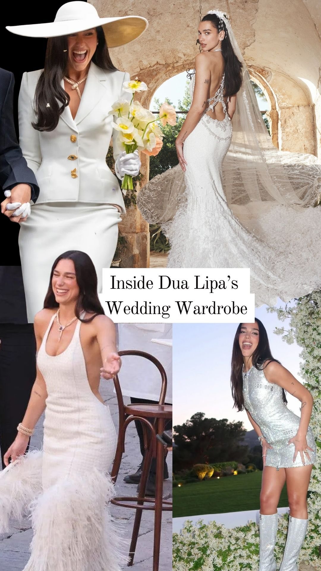 Breaking Down Every Dua Lipa Wedding Look: Versace, Chanel, Schiaparelli