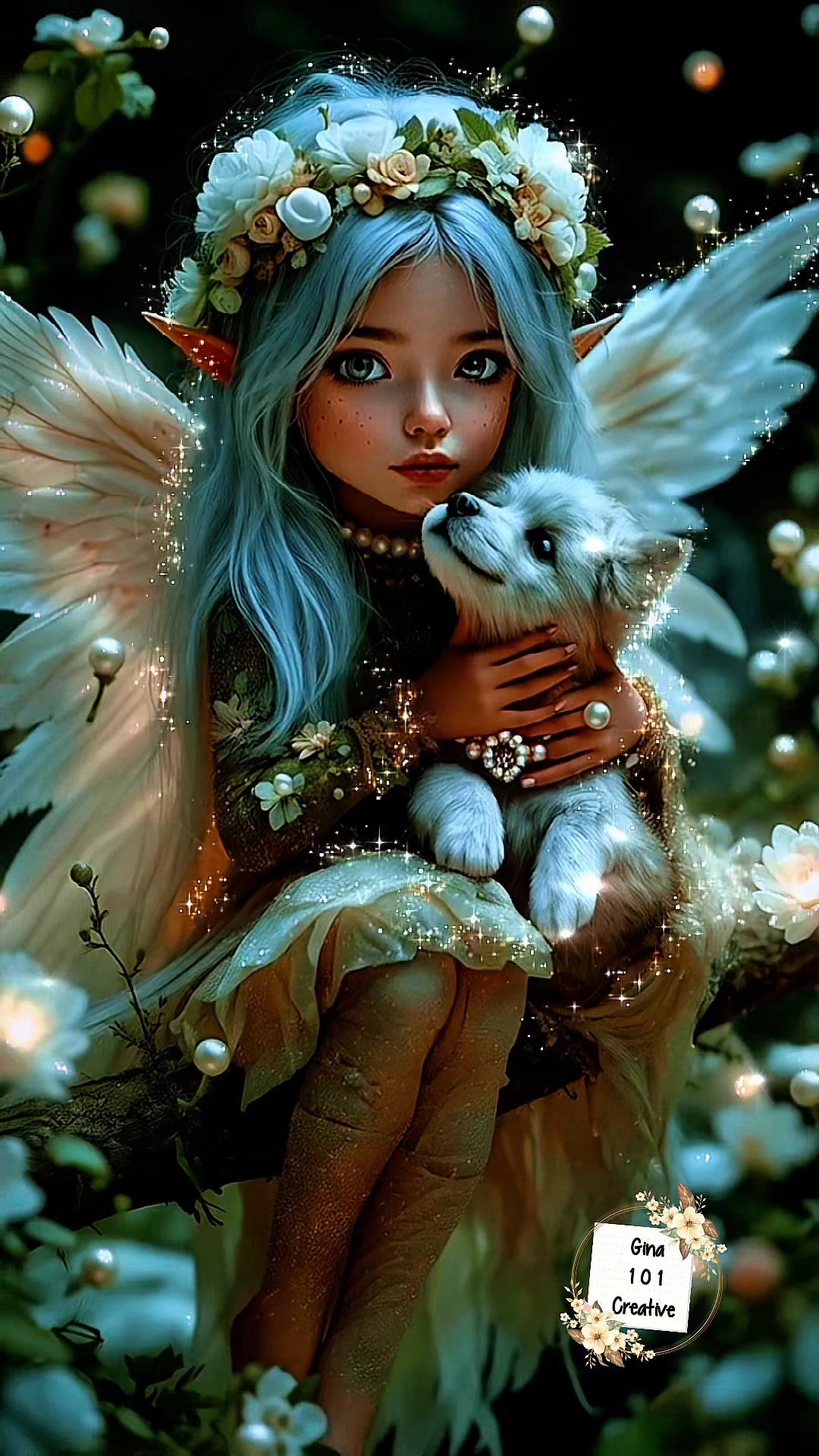 🧚🐶🌳 Spring Puppy Cuddles 🌳🐶🧚 | ᴏꜰꜰɪᴄɪᴀʟ ɢɪɴᴀ 101 ᴄʀᴇᴀᴛɪᴠᴇ ᴀʀᴛ, ɢɪ ...