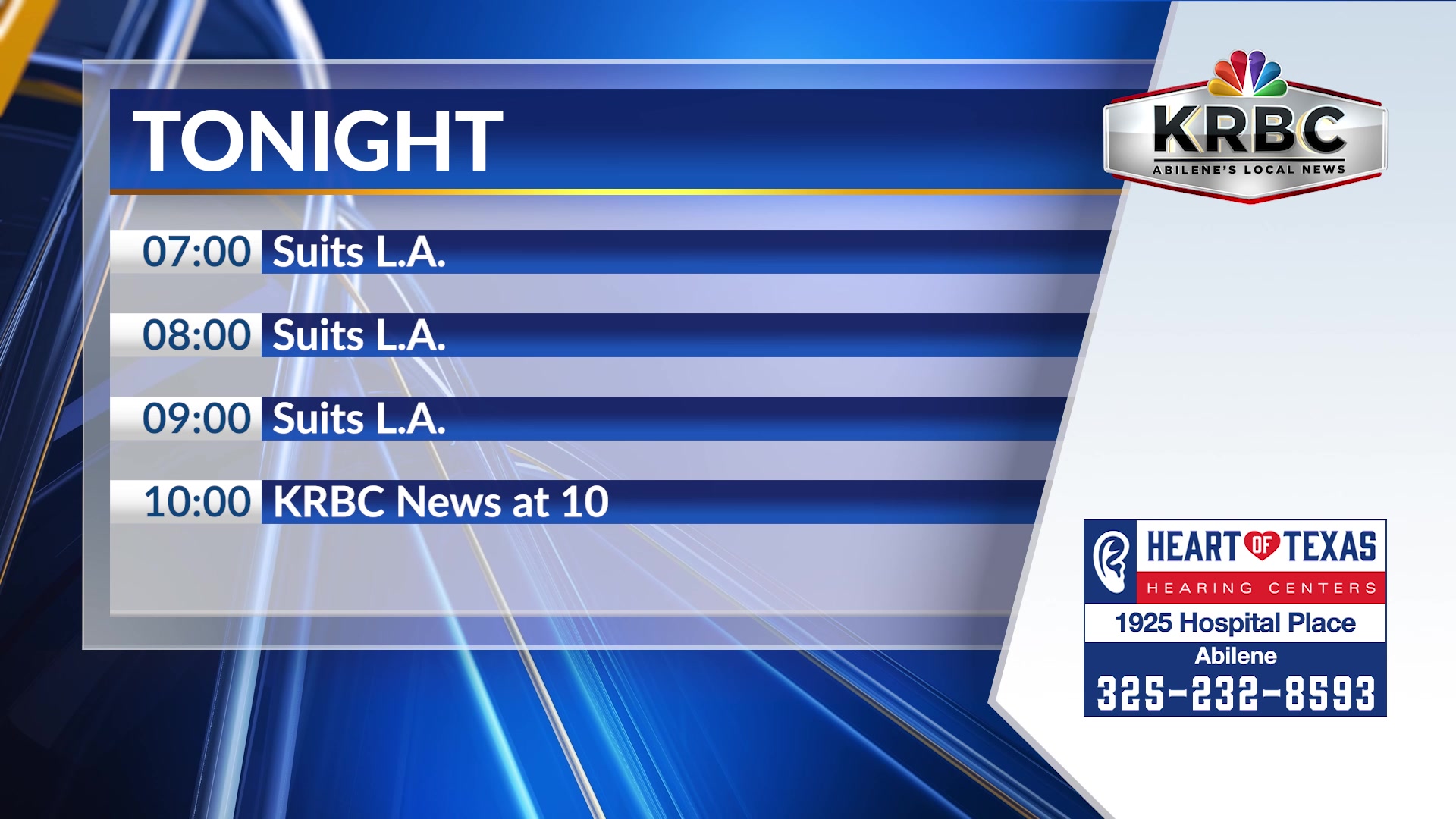 This Prime-Time Lineup is brought to you by Heart of Texas Hearing ...