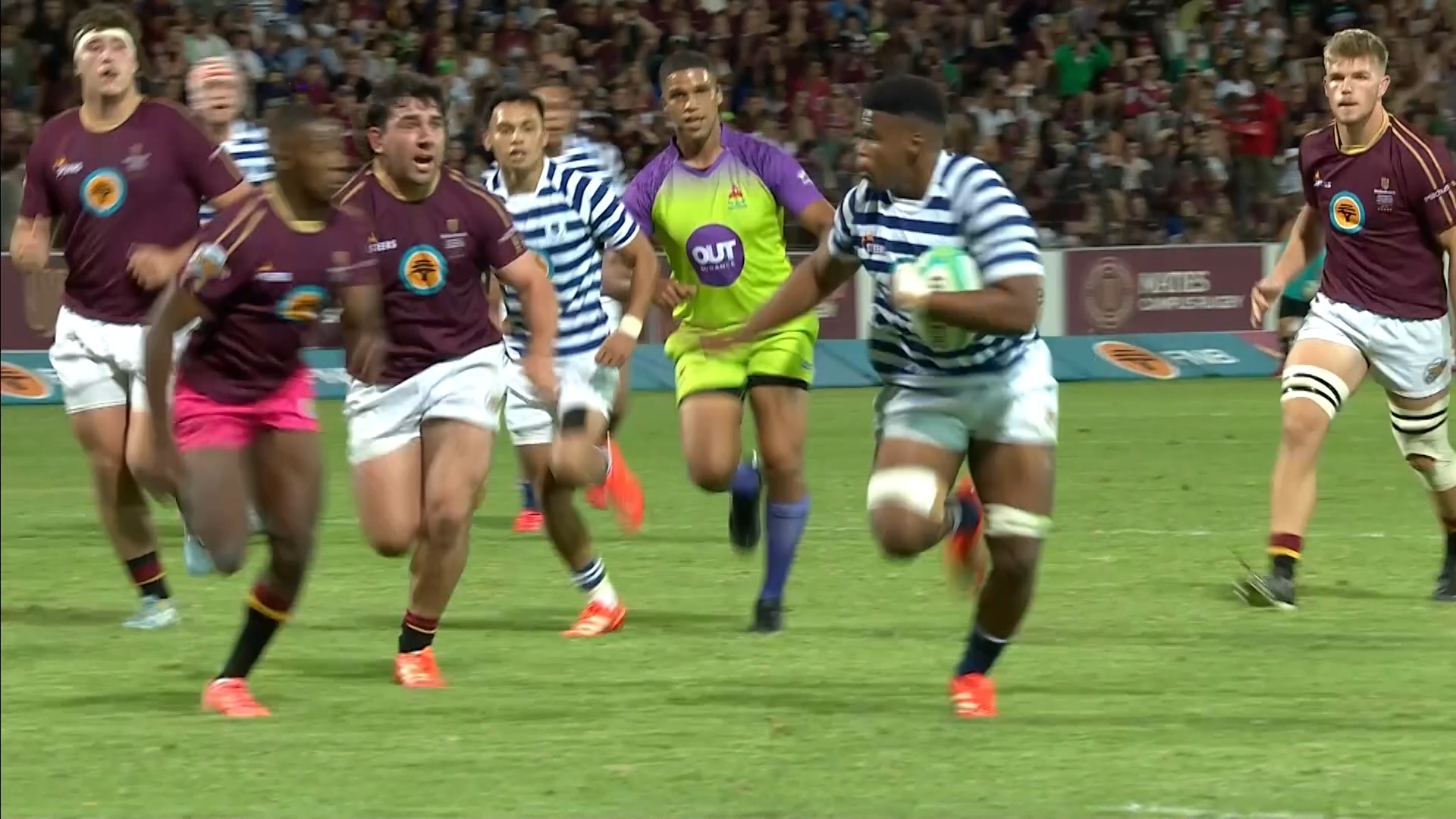 What a break from Zola Nyani! The big Ikey Tigers 8th man puts the ...