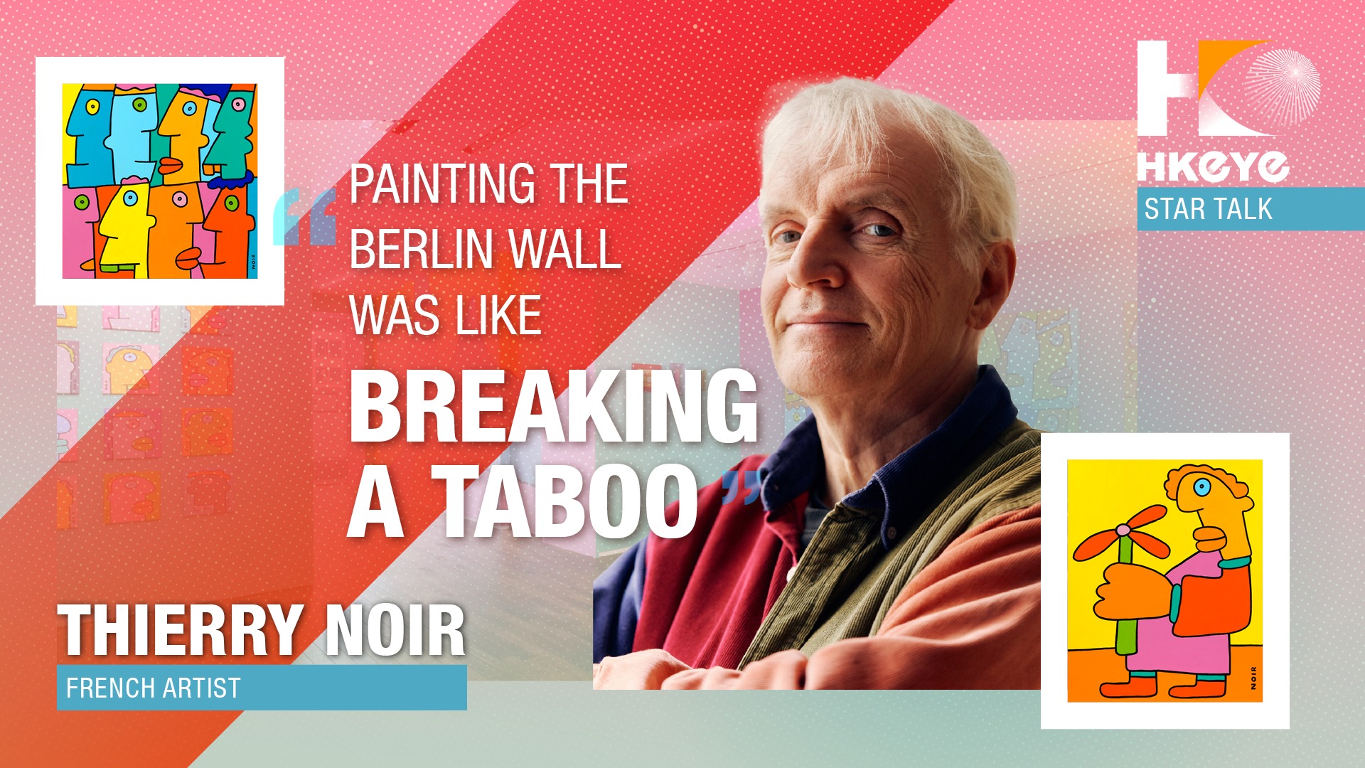 Thierry Noir is widely recognised as the first artist to paint on