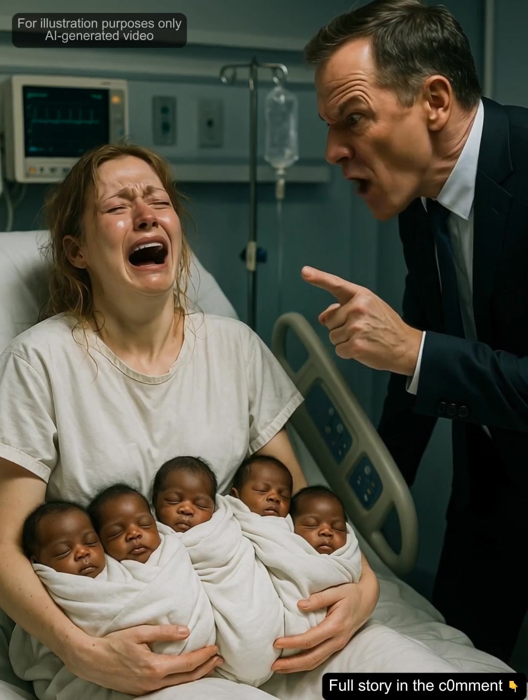 In 1995, he walked out… leaving her alone with five black newborns. 30 ...