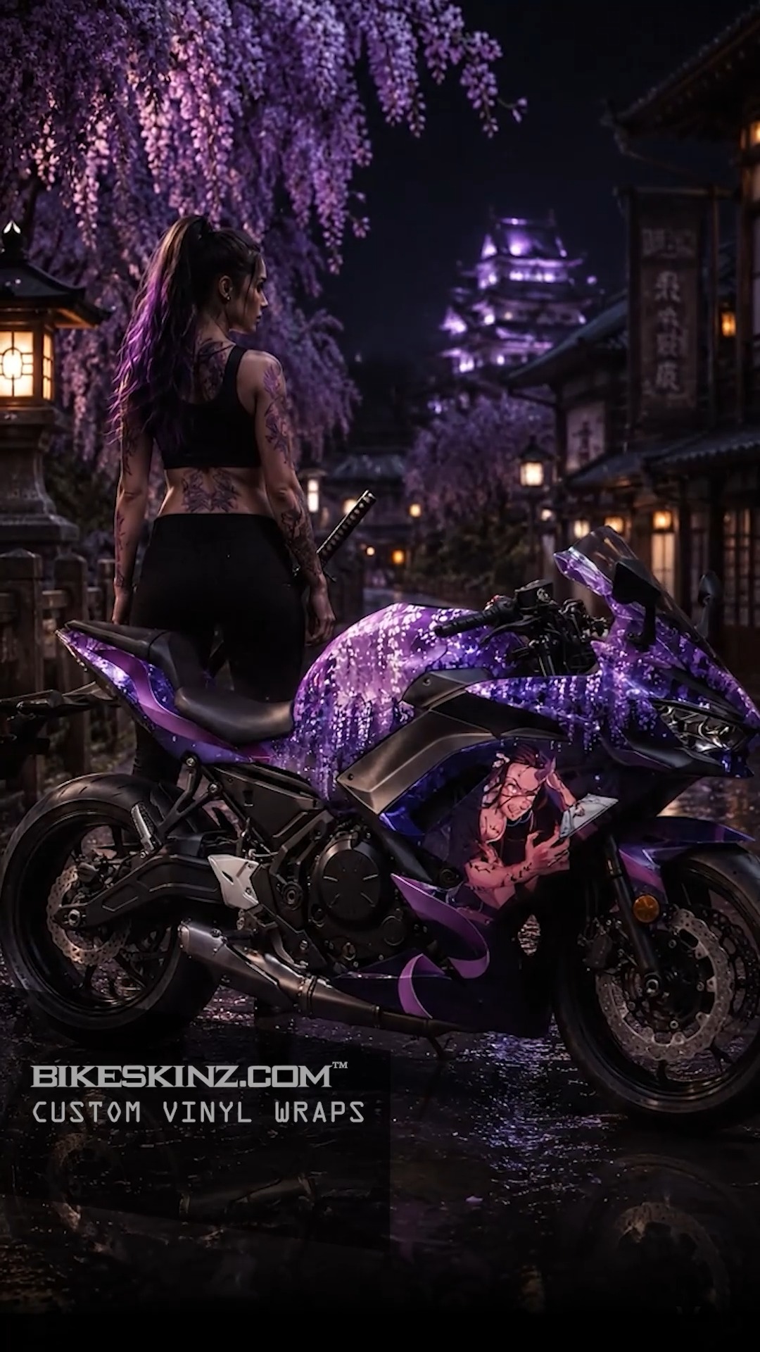 This Kawasaki Ninja 650 got the full anime treatment with a Demon