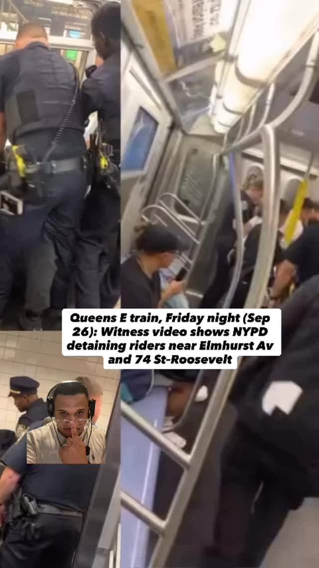 Queens E train, Friday night (Sep 26): Witness video shows NYPD ...