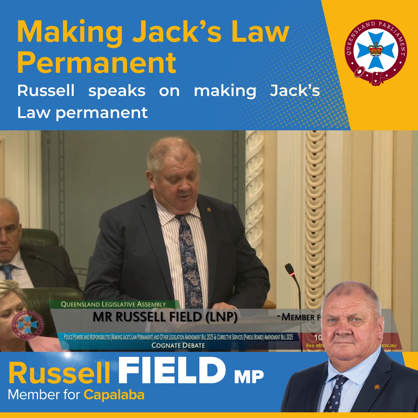Jack's Law is now permanent. Jack... - Russell Field MP | Facebook