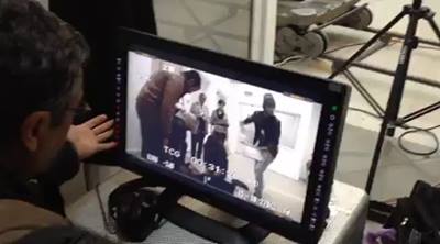 le jour de mon anniversaire c la surprise en plein tournage merci ...