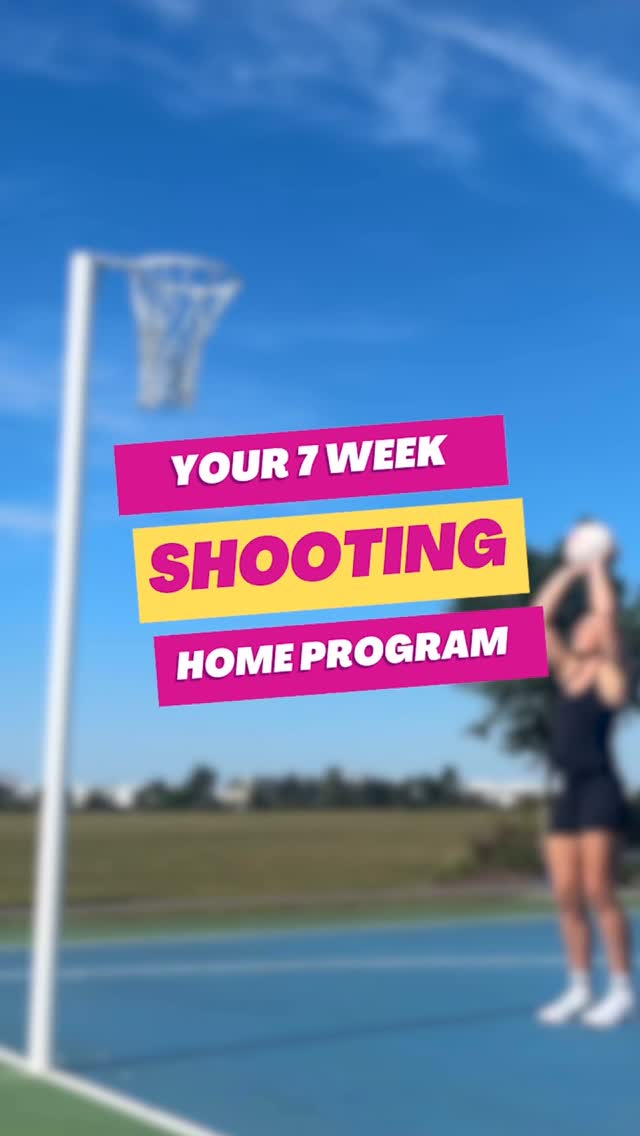 Our home netball shooting program includes 7 videos that focus on ...