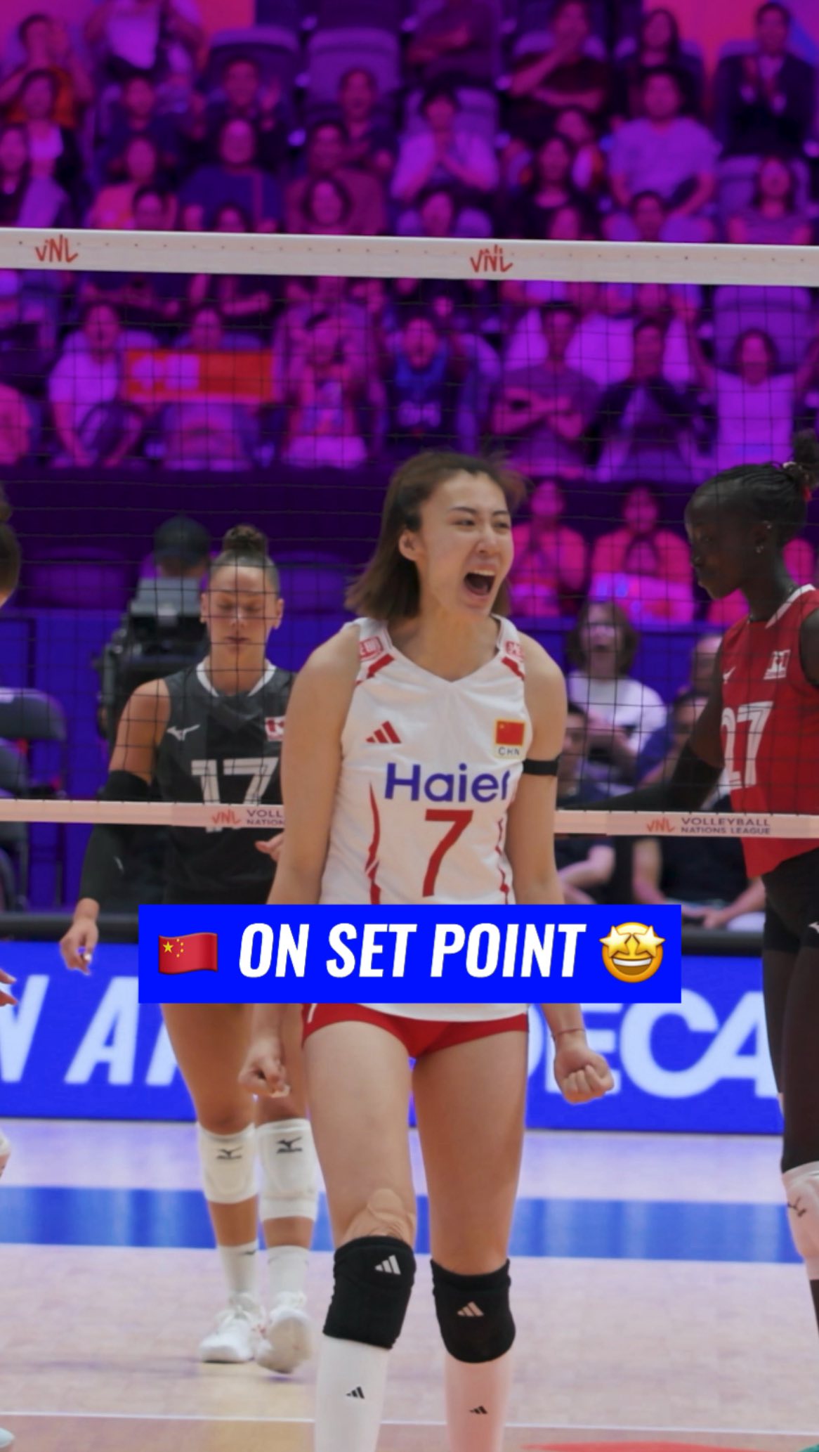 VNL2026 🇨🇳 Wang Yuanyuan SHUT THE DOOR on set point 🆚 Canada