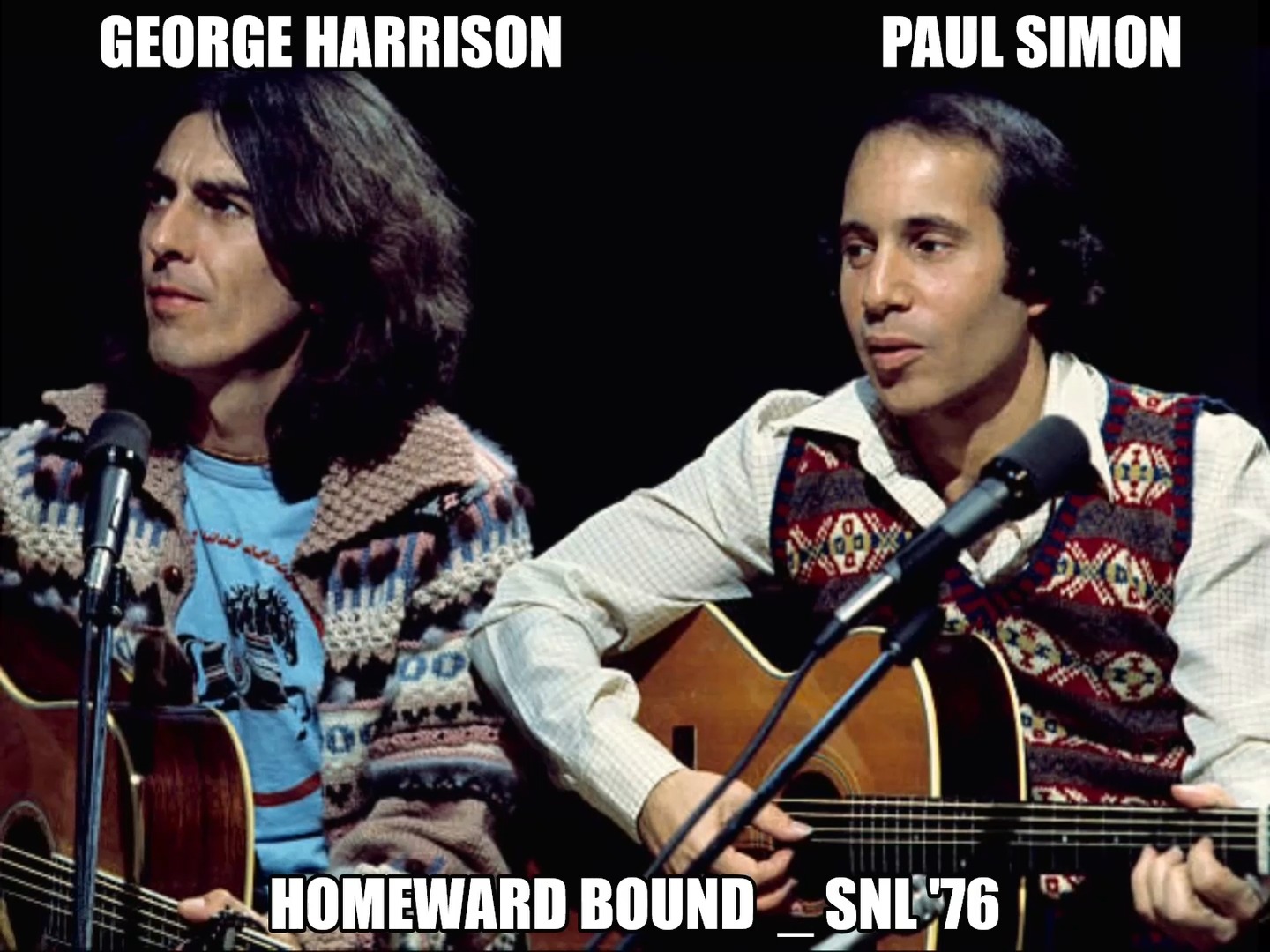 Paul Simon & George Harrison - Homeward Bound = HQ Saturday Night