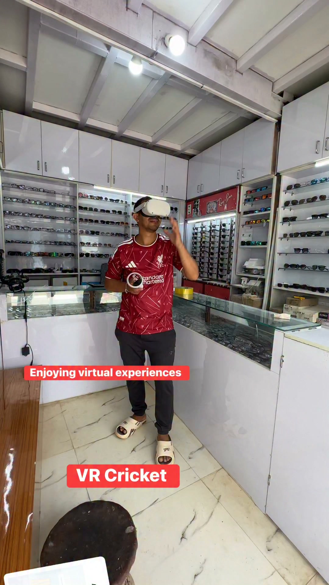 ⭐︎ VR Cricket Enjoying virtual experiences #VR #Cricket