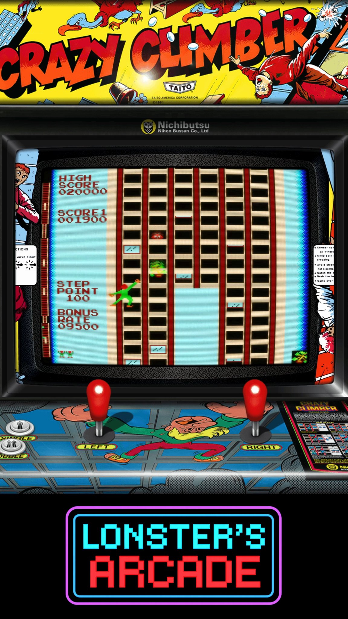 Game Name: Crazy Climber • Platform: Arcade • Alternate Names: N/A