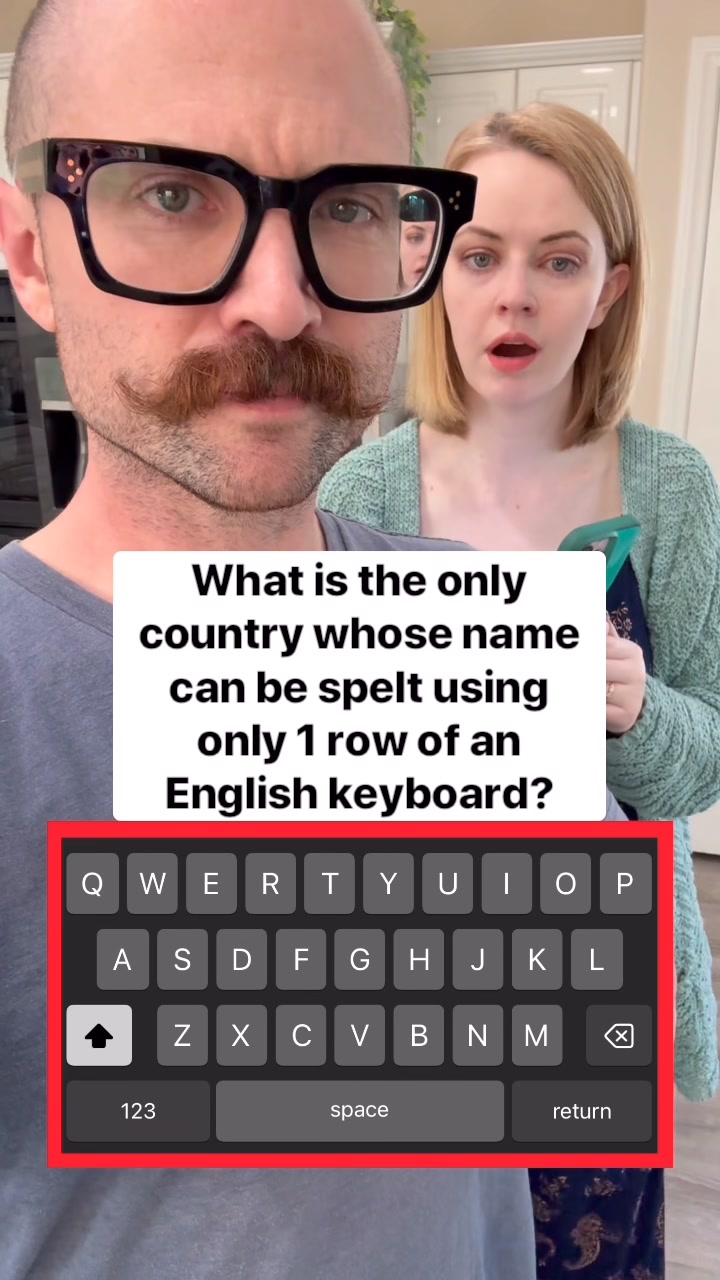 Tricky keyboard country challenge This original video was produced by ...