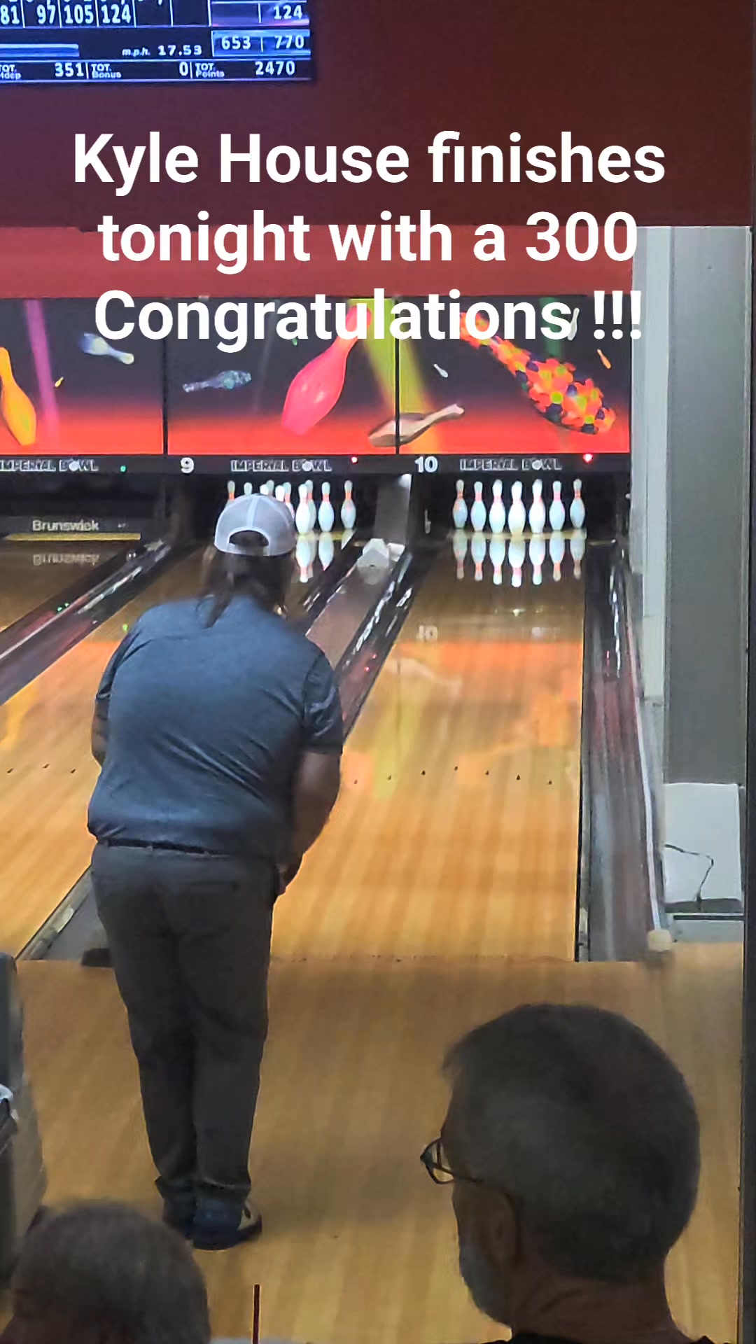 Nice 300 game tonight Kyle House . Finished with 773. Not bad for a ...