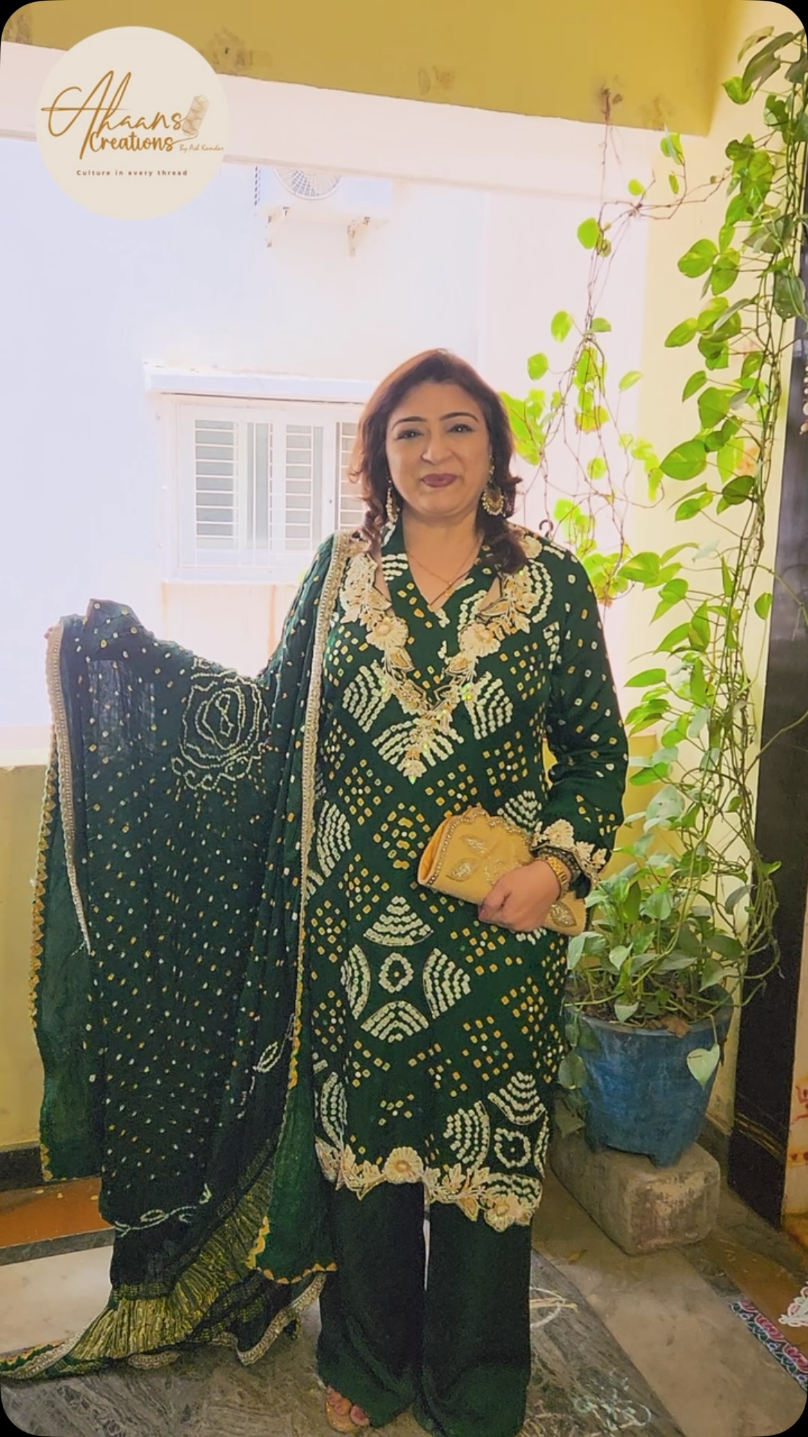 green bandhani dress A touch of green, a touch of tradition. 💚✨, This premium is adorned with beautiful craftsmanship, making every detail truly unforgettable., Elegant, graceful, and made to stand out., 💌 Bedroom Set