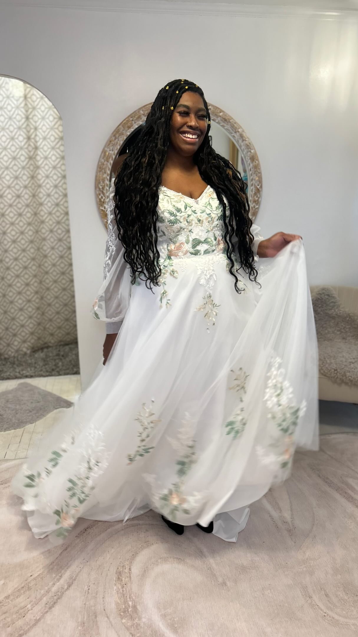 short flowy dresses PRETTYGARDEN Summer Dress for Women Casual Sleeve Bow Tie V Neck Stunning Corset Bodice Wedding Marine Beads 4 Length:Knee