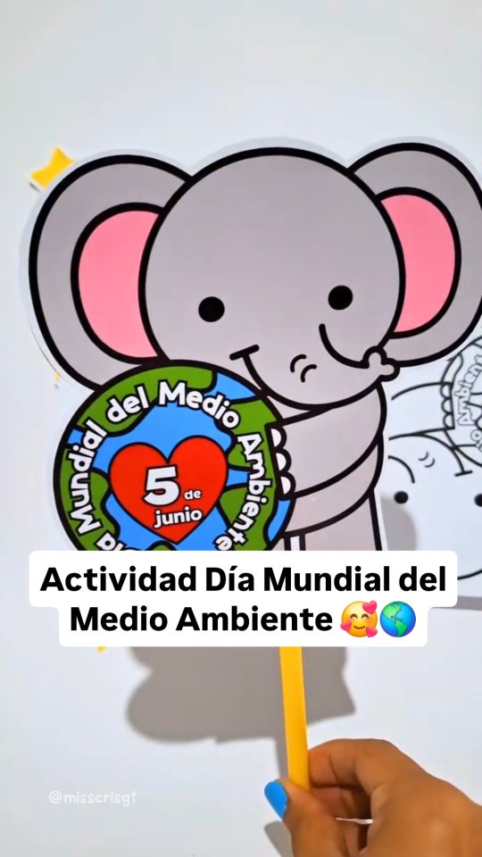 Actividad para el Día Mundial del Medio Ambiente 🌎🍃 #preescolar # ...