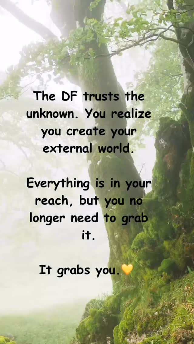 When the DF aligns with abundance and love, your desires find you ...